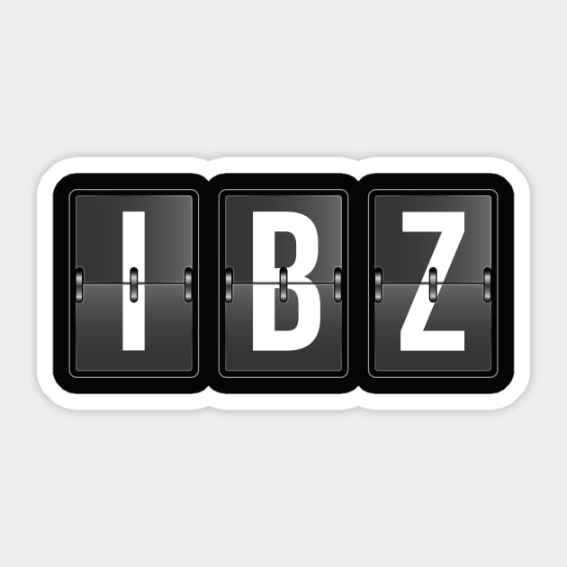 IBIZA / IBZ Destination Sticker by ByMine